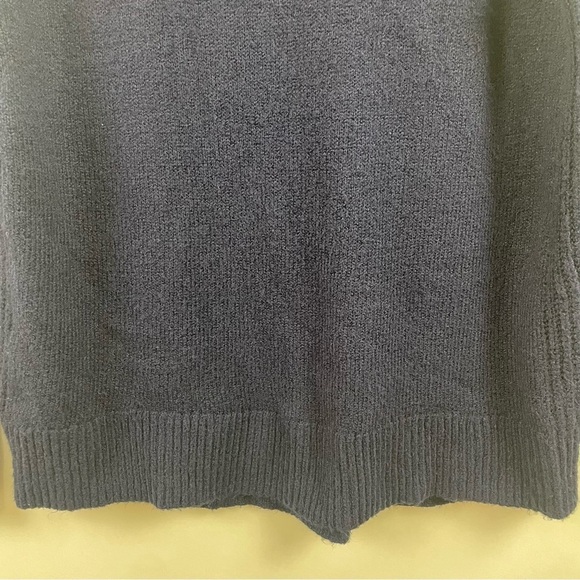 Gap Brushed Turtleneck Navy Wool Blend Relaxed Collar & Sleeves Large - Picture 6 of 14